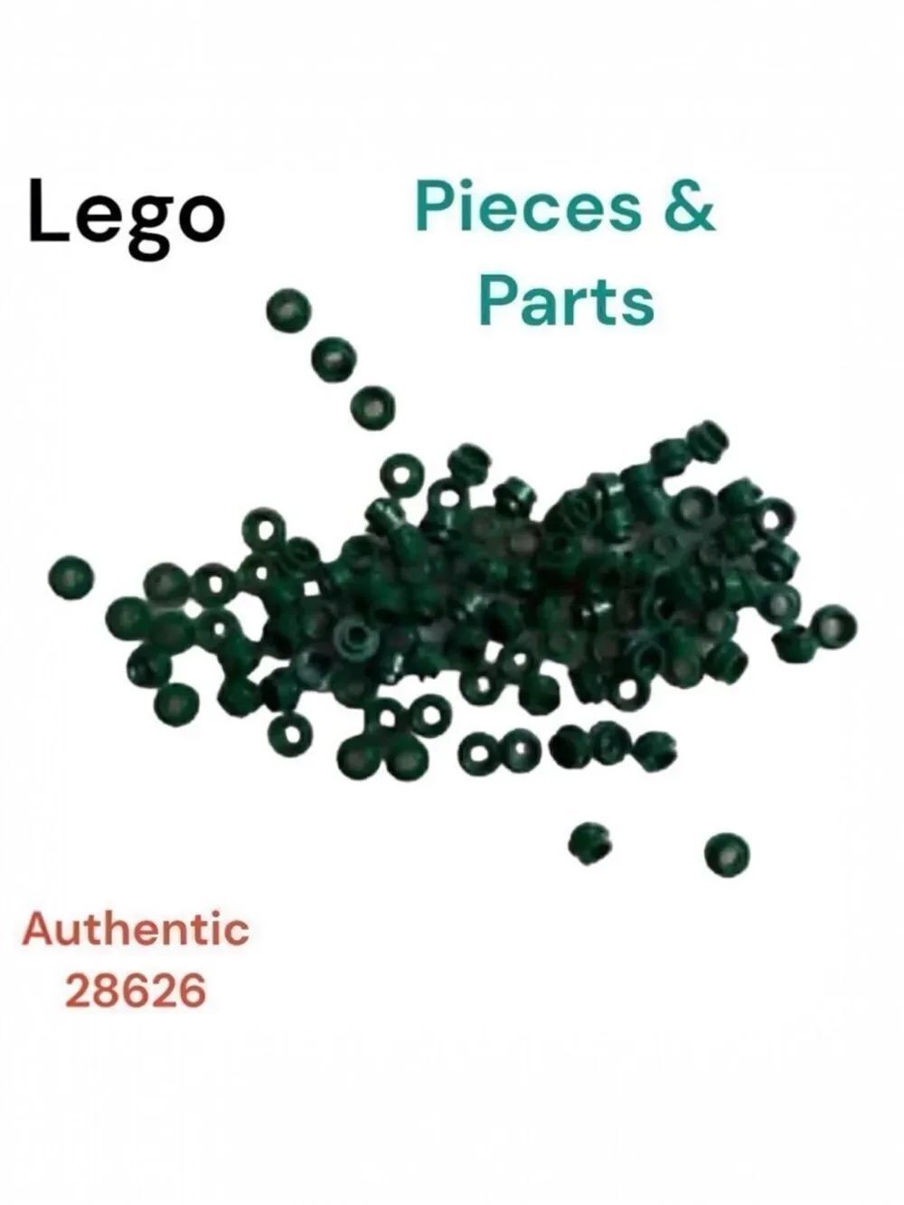LEGO 28626 Drk green 1x1 round w/open hole stud 1 oz ounce over 300 pieces